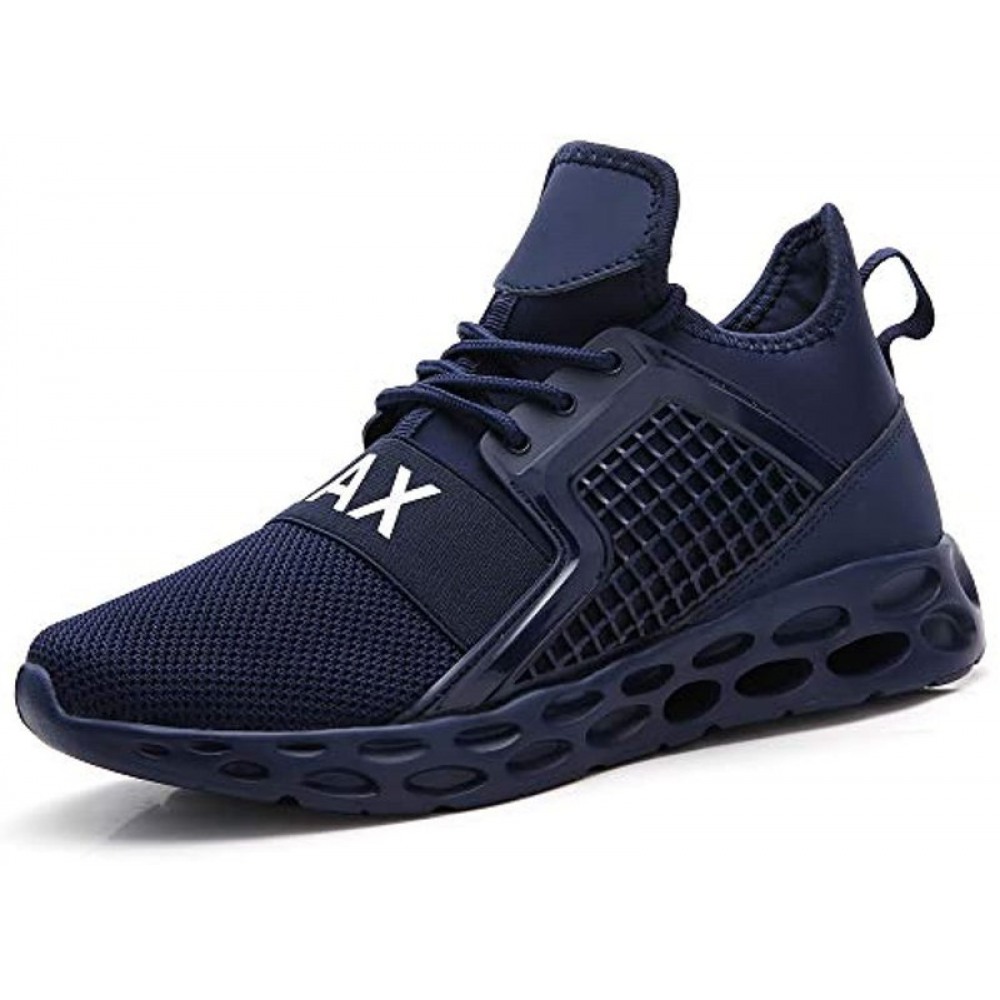 Men's Sport Running Shoes Tennis Athletic Walking Sneakers Dark Blue